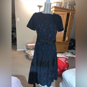 Beatrice .b Italia Navy Blue knee length Shift Dress Size 6